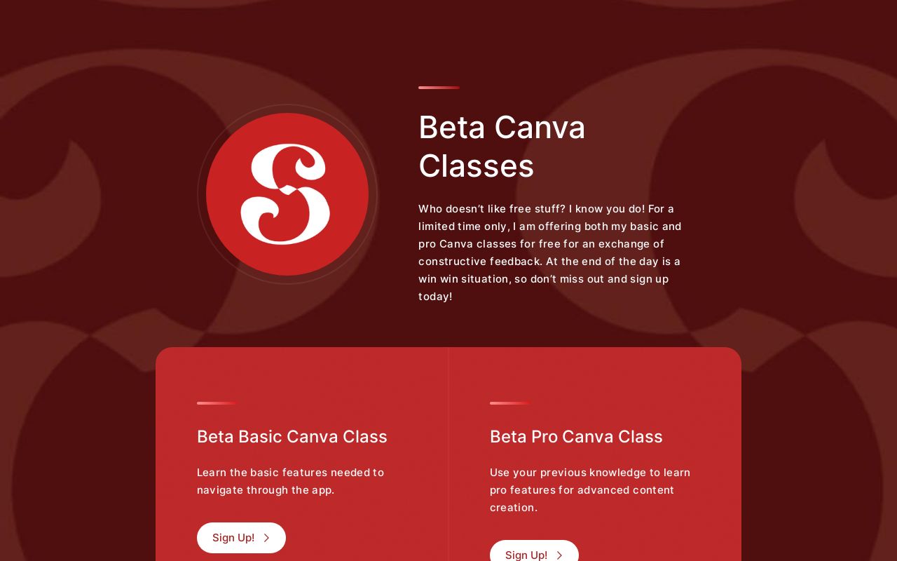 Beta canva classes
